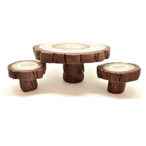log round fairy table and chair set